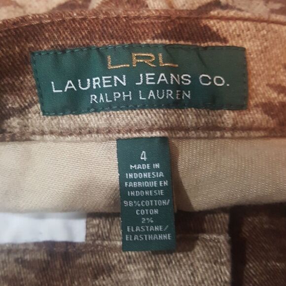 RALPH LAUREN Aztec Straight Leg Jeans - Size 4 - Picture 5 of 6